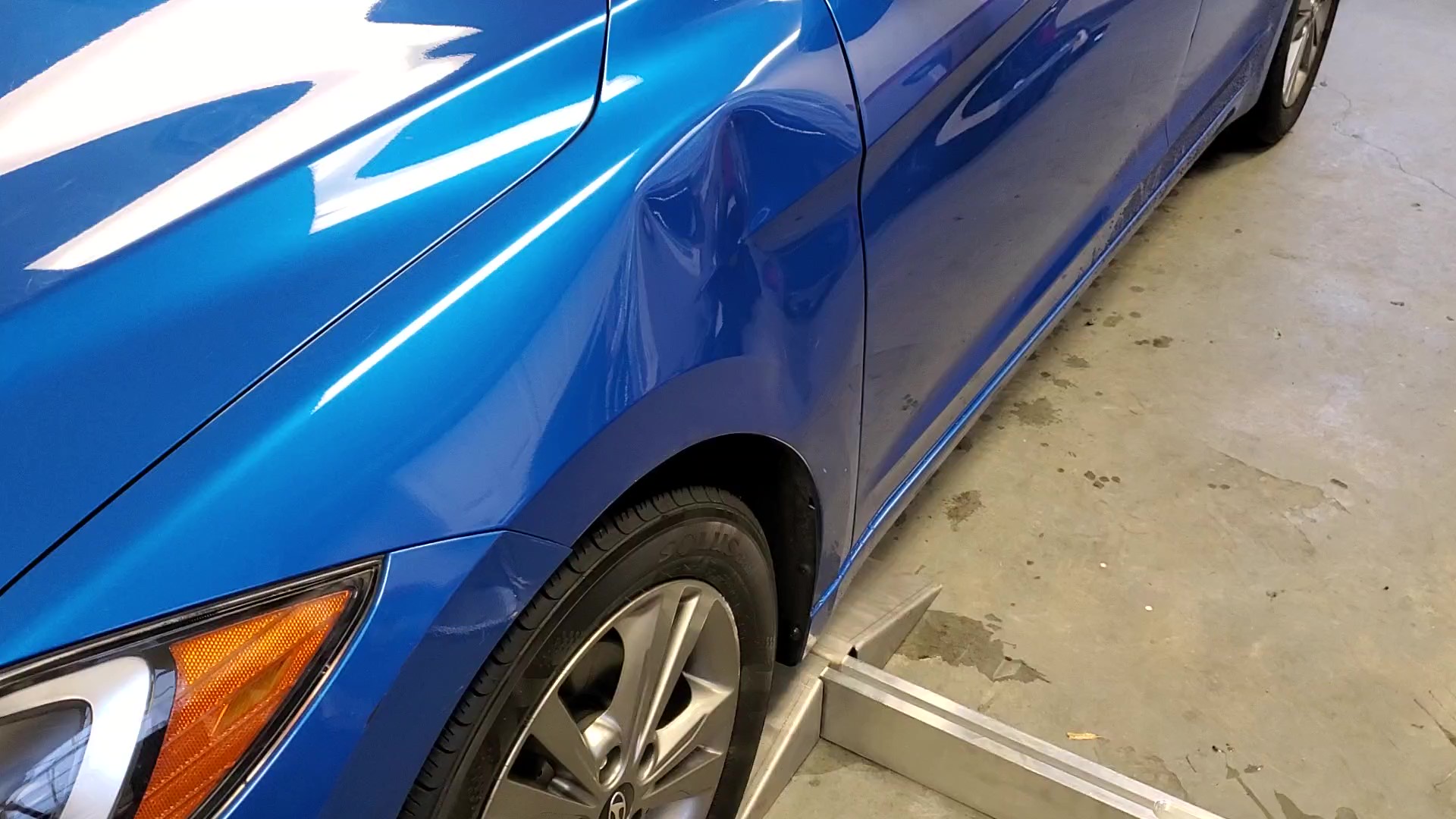 Blue Hyundai before PDR